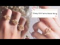 DIY Easy Wire Rose Ring Tutorial 3 Minute TikTok Rings Beginner Wire Wrap DanicatTreasures