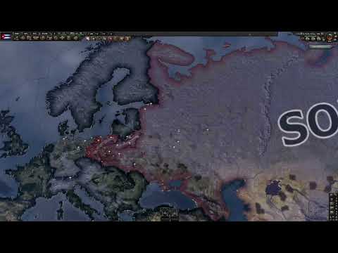 Germany vs Soviet Union in 1936 with expert ai. (hoi4 timelapse)