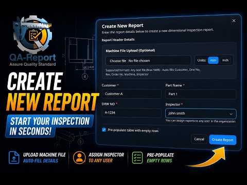 Create New Report