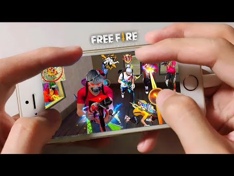 Iphone 5s Free Fire Gameplay test full max settings HUD+DPI+ MACRO 1 gb ram🤯 2027🔥