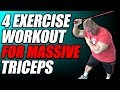 4 Exercise Mass Building Workout For Triceps 💪
