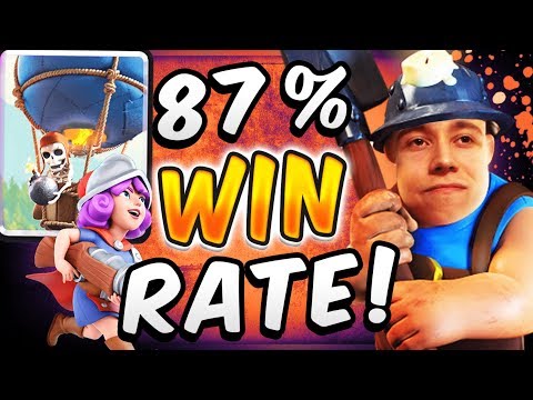 87% WIN RATE! BEST BALLOON CYCLE DECK! — Clash Royale