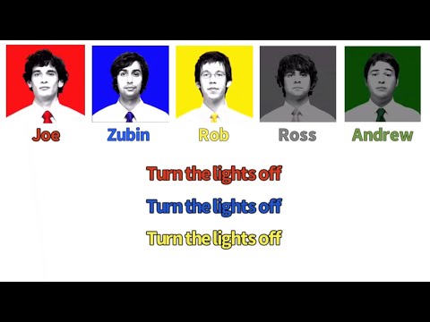 Tally Hall-Turn the Lights Off  |  color-coded lyrics