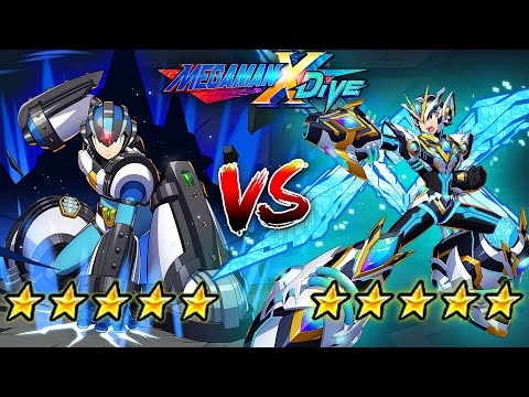 Gaea Armor X 5☆ Vs Next DiVE Armor X 5☆ - Mega Man X DiVE (Mobile Controls PvP)