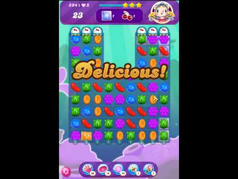 Candy Crush Saga Level 594 - 3 Stars,  20 Moves Completed