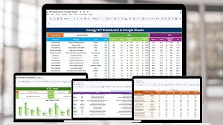 Energy KPI Dashboard in Google Sheets