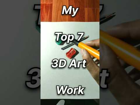 My Top 7 3D Art Work 💀 #shorts #youtubeshorts #shortsart #art #artist #drawing #3dart #rahiljindran
