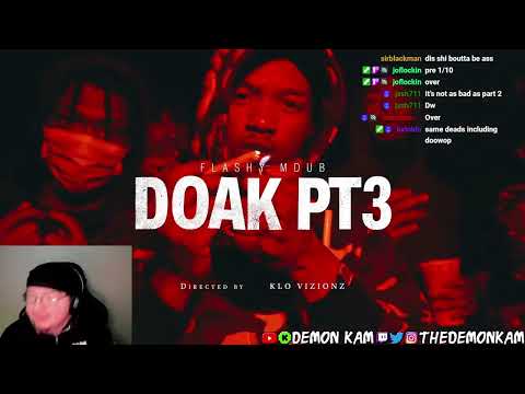 Demon Kam Reacts to Flashy Mdub - DOAK PT 3 (COMPUTERS REMIX) (Official Video) (Shot By @klovizionz)