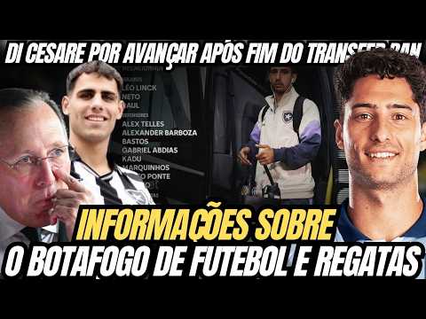 🚨END OF TRANSFER BAN COULD MAKE BOTAFOGO CLOSE DEAL WITH DI CESARÉ | WILL VILLALBA STAY? | CONTRI...