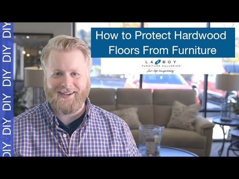 Part of a video titled How to Protect Hardwood Floors From Furniture (3 Quick & Easy Solutions)