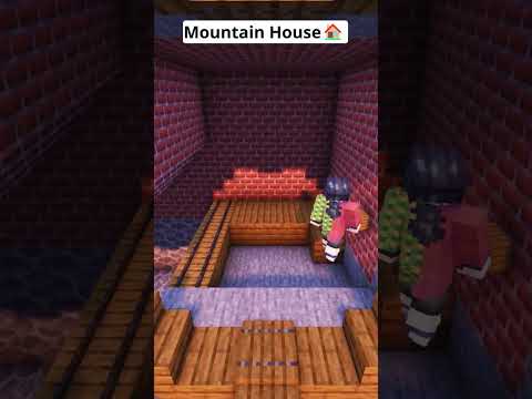 HellFrozen - Minecraft Axolotl Mountain House?😱 #shorts