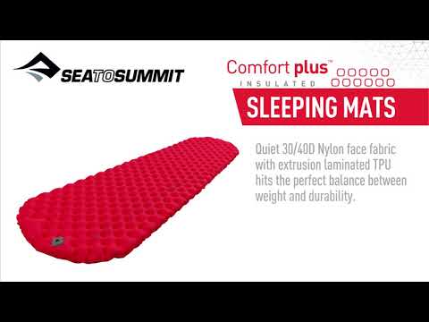 Sea To Summit Comfort Plus Insulated Mat 550 mm 1830 mm Raudona video
