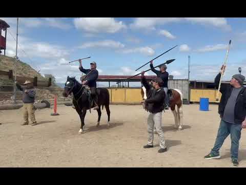 Staff & Spear Horseback Training at Rancho Indalo 🐎⚔️