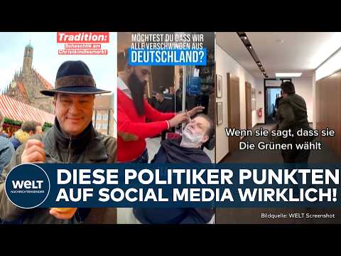 SOCIAL MEDIA IM WAHLKAMPF: So wollen Habeck, Söder, Weidel und Co. die jungen Wähler erreichen!