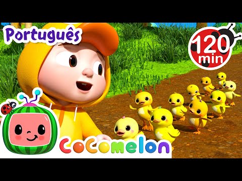 Capa de Eram Dez Patinhos | 2 HORAS DE COCOMELON BRASIL! | Desenhos Animados e Músicas Infantis em Português