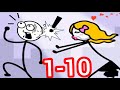 Skip Wife Funny Stickman Brain Puzzle Game Level 1 10