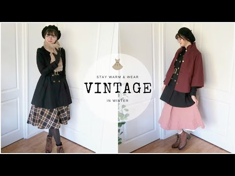 How To Wear Skirts/Dresses In Cold Weather | Vintage...