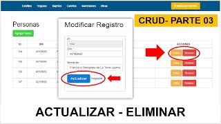 Como Editar, Eliminar un  Registro  en JAVA   JSP  con MYSQL - CRUD  Parte 03