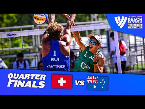 Krattiger/Breer vs. Nicolaidis/Carracher - Quarter Finals Highlights Chiang Mai 2023 #BeachProTour