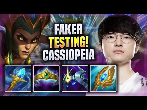 FAKER TESTING CASSIOPEIA IN SEASON 2022! - T1 Faker Plays Cassiopeia MID vs Ryze! | Season 2022