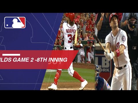 Watch the Nationals take the lead with homers in the 8th inning of NLDS Game 2