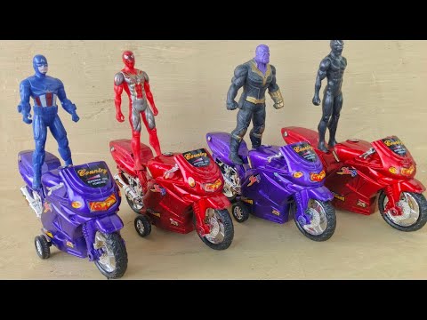 Spider Man and Captain America's new super bikes