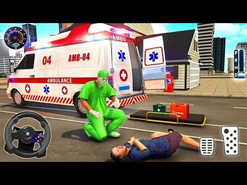 Emergency Roof Jumping Ambulance Simulator #8   City Rescue Driver Game   Android Gameplay