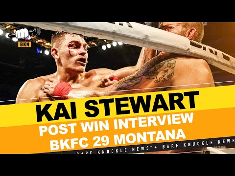 BKFC 29 Great Falls Montana Kai Stewart Post Fight Interview (Mental Toughness and True Grit)