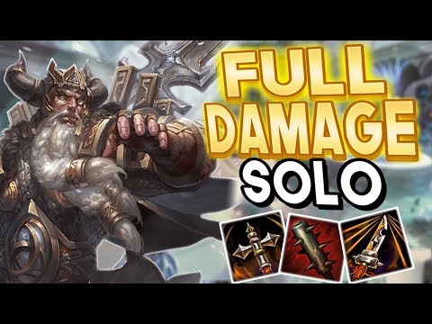 Smite: Season 5 Full Damage Odin Build - Solo Lane Conquest - THE 1000 DAMAGE BIRD BOMBS!
