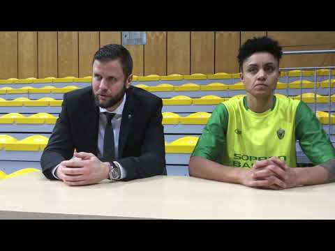 2020.01.28. Arka Gdynia - Sopron Basket, Gáspár Dávid értékel