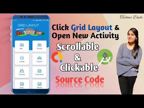 How to Create Grid Layout and CardView  Layout in Android Studio