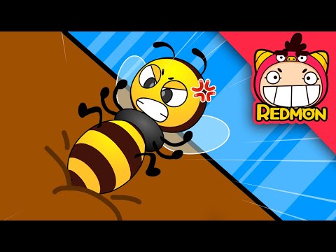 Watch Out for Bees! | Safety Man | 4K cartoon | REDMON