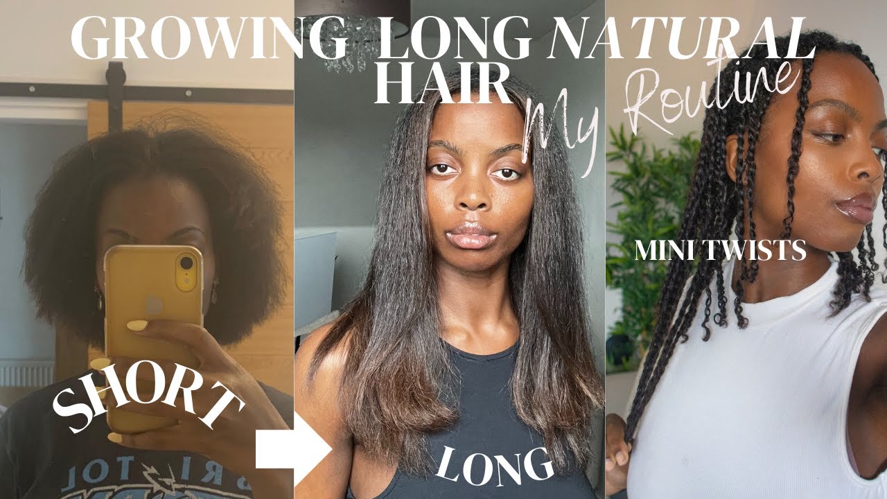 My Natural Hair Care Routine | How to Grow Long Hair + Length retention tips + Simple easy wash day