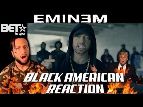 NO RESPECT!!! Eminem Rips Donald Trump In BET Freestyle Cypher (BLACK AMERICAN REACTION!!!)