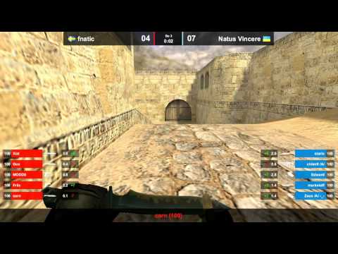 Na`Vi vs. fnatic map 3 dust2