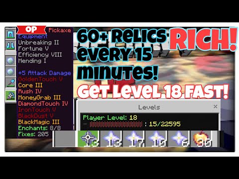 60+ Relics in 15 minutes with this NEW BEST Pickaxe! Fastest way to Level 18 - ECPE FACTIONS