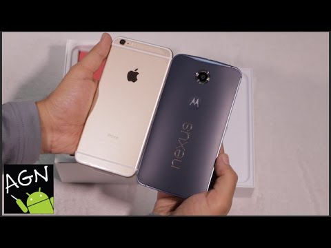Nexus 6 vs iPhone 6 Plus Dual Unboxings