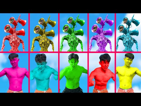 Team Angry Hulk Vs Team Angry Siren Head - BigGreenTV