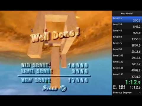 Kula World RTA Speedrun - 47:13.1 (42:34 IGT)