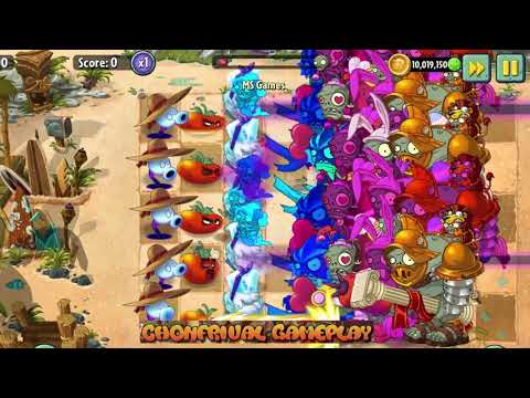 PVZ 2 | 4 Super Team Plants Vs Team Zombies Part 33   2 | ChonFrival
