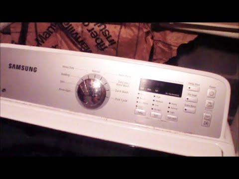 Samsung Washing Machine will not spin or drain fix it without taking it apart.