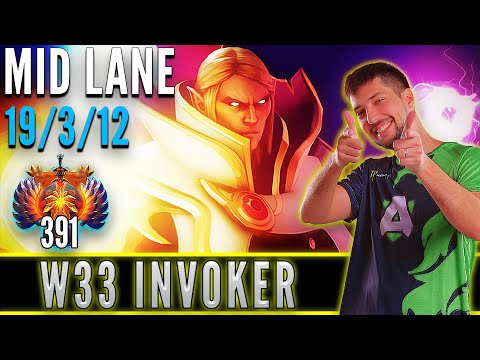 Alliance.w33  [ Invoker ]  Mid Lane Pro Gameplay - Dota 2 Full Game
