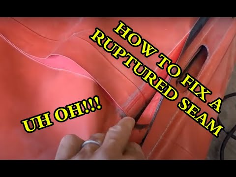 How I Fix Ruptured Seams On Inflatable Boats!!!