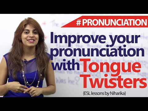 英語の発音を改善するための舌のツイスター (無料英語レッスン) (Tongue Twisters to improve your English pronunciations ( Free English Lessons))