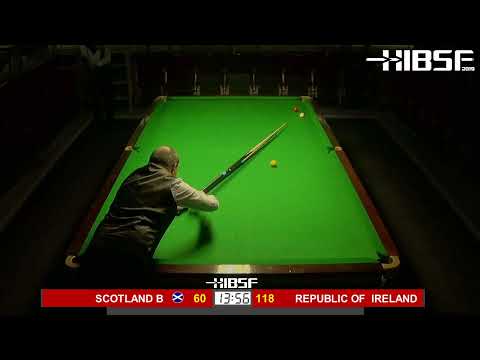 HIBSF 2019 Billiards - John Inverarity (Scotland B) vs John Kehoe (Republic of Ireland)