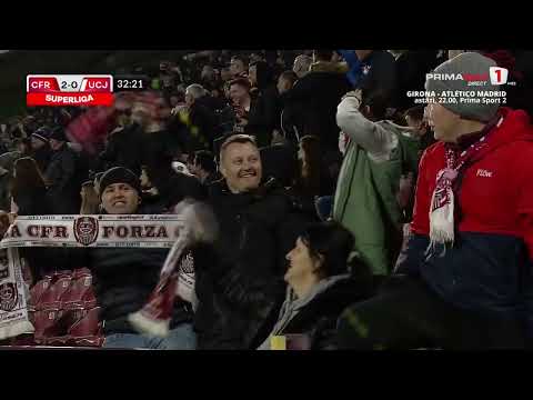 GOOOL! CFR Cluj - U Cluj 2-0. Krasniqi, EUROGOL în derby-ul Clujului! Execuție de mare fotbalist