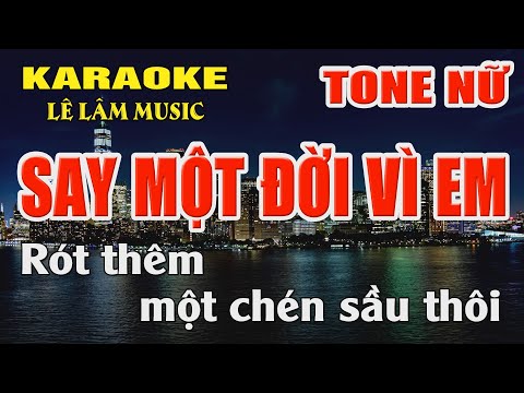 Karaoke Say Một Đời Vì Em Tone Nữ ( Fm ) Karaoke Lê Lâm Music