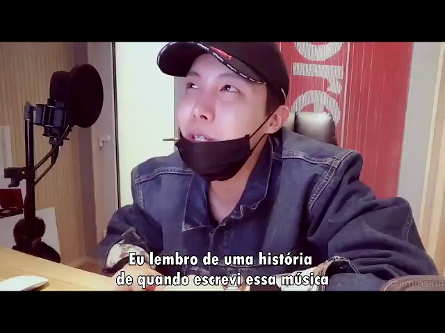 J-Hope falando que escreveu daydream no brasil