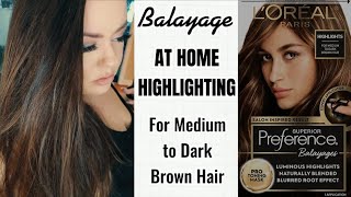 Balayage Highlights at Home | Full Application & Review | Superior Preference by LOREAL Paris