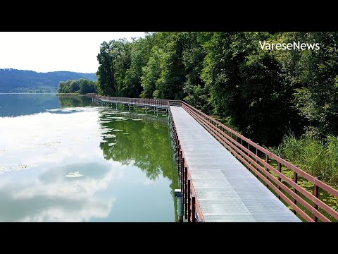 La nuova passerella sul Lago di Comabbio